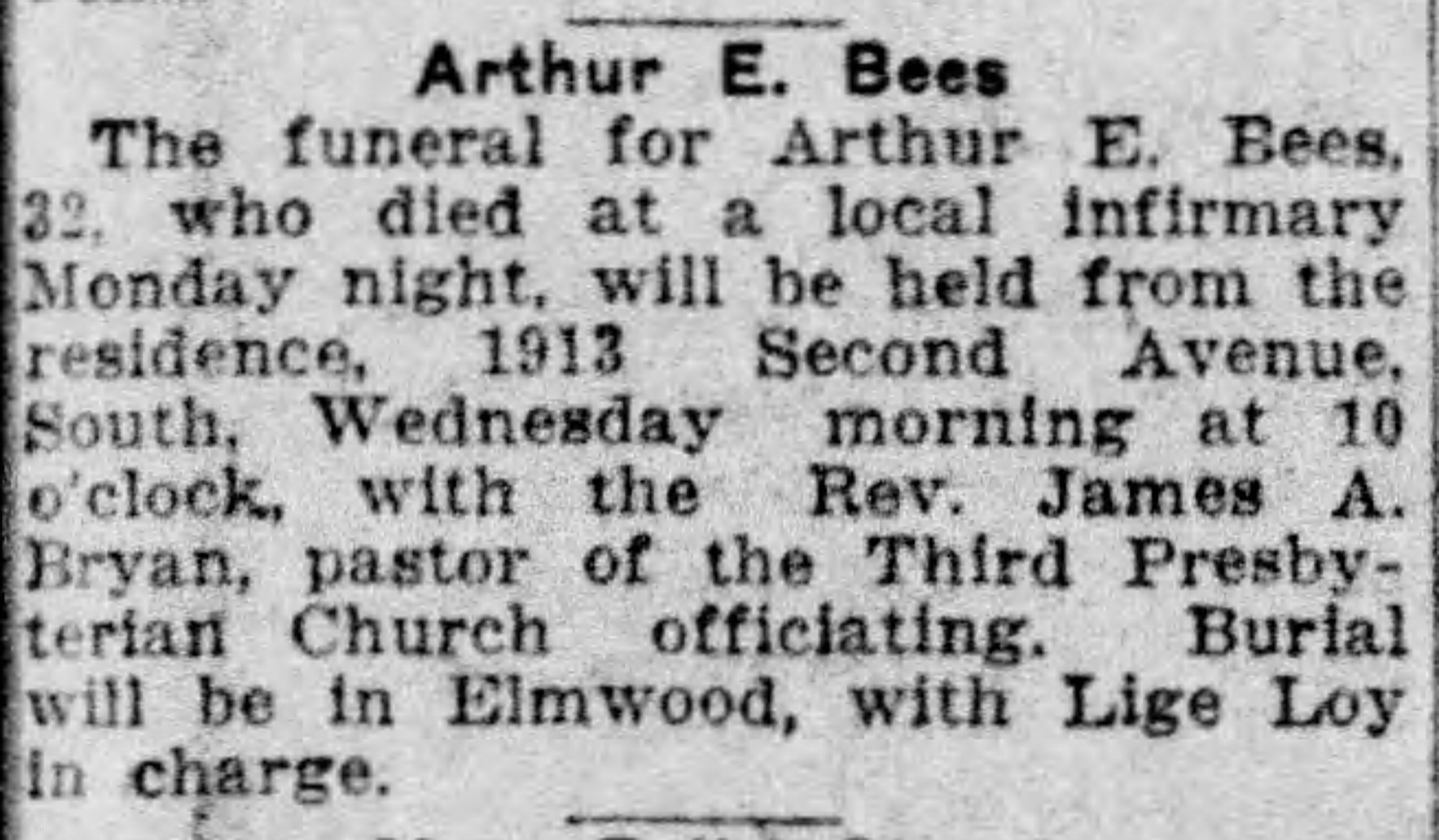 Arthur E. Bees
